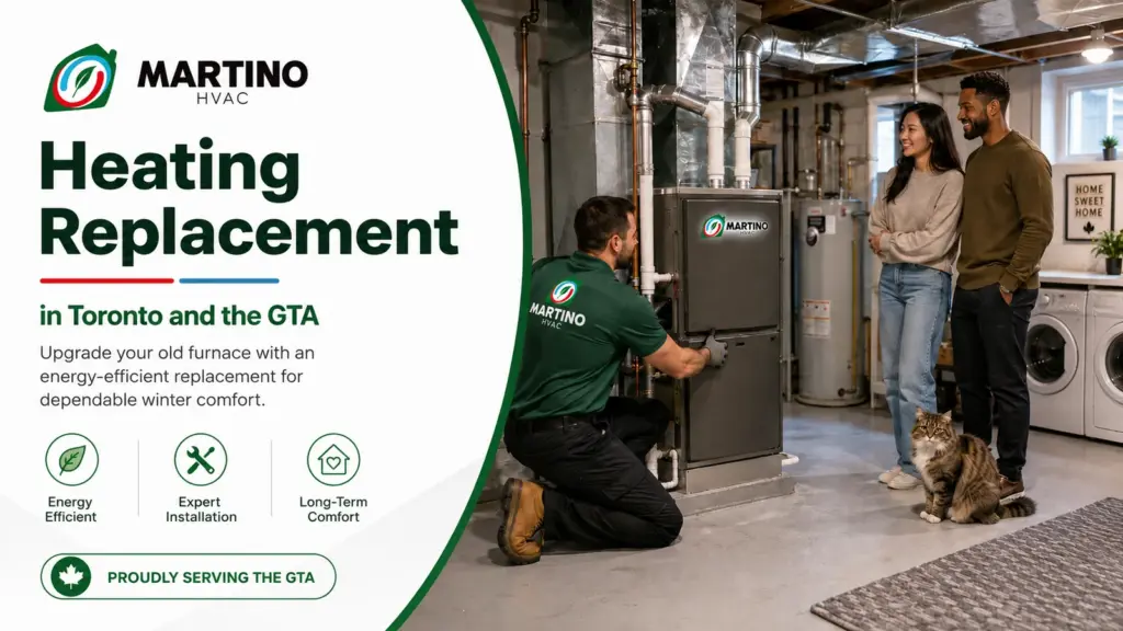 heating replacement basement gta martinoHVAC